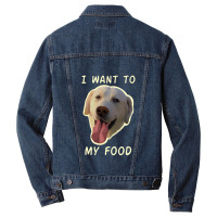 Dog Wants Men Denim Jacket | Artistshot