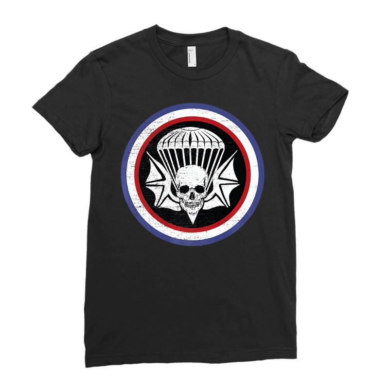 Parachute Skull Bat Infantry Airborne Regiment Patch Premium T Shirt Ladies Fitted T-Shirt by RomanAllen89 | Artistshot