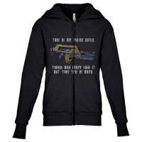 This Is My Pulse Rifle This One Is Mine Aliens Youth Zipper Hoodie | Artistshot