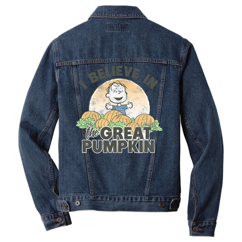 Peanuts Halloween Great Pumpkin T Shirt Men Denim Jacket | Artistshot