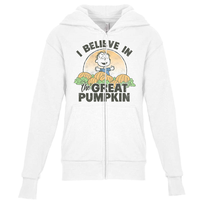 Peanuts Halloween Great Pumpkin T Shirt Youth Zipper Hoodie | Artistshot