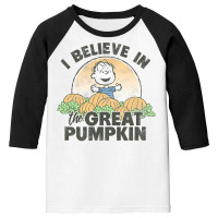 Peanuts Halloween Great Pumpkin T Shirt Youth 3/4 Sleeve | Artistshot