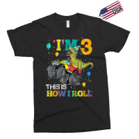 Kids T Rex Dinosaur Monster Truck 3rd Birthday Boys And Girls Games Ch Exclusive T-shirt | Artistshot