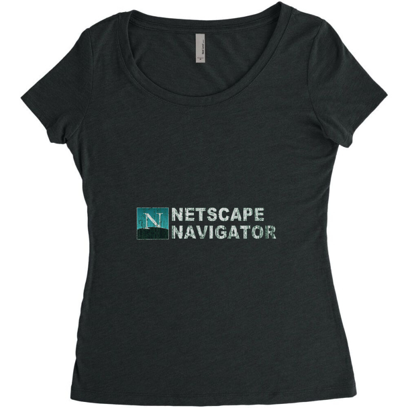 Netscape Navigator, Netscape Women's Triblend Scoop T-shirt by kumenolak | Artistshot