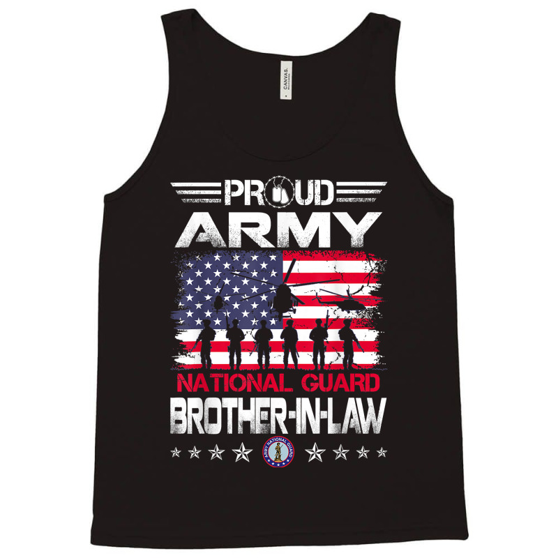 Proud Army National Guard Brother In Law Veterans Day T Shirt Tank Top by roopeedwrich76 | Artistshot