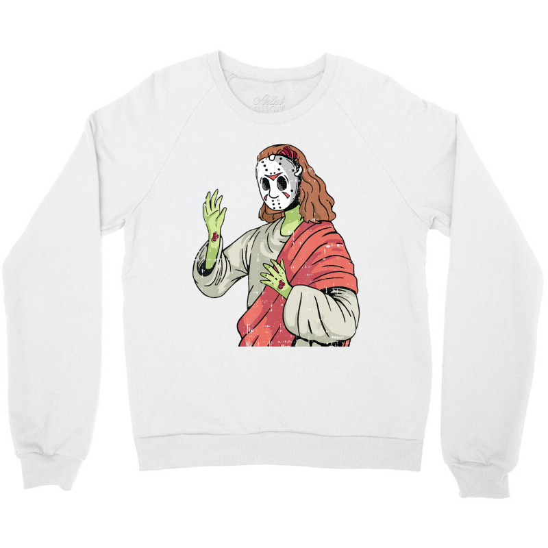 Zombie Jesus Lazy Halloween Costume Horror Movie Crewneck Sweatshirt by BuenoBloom | Artistshot