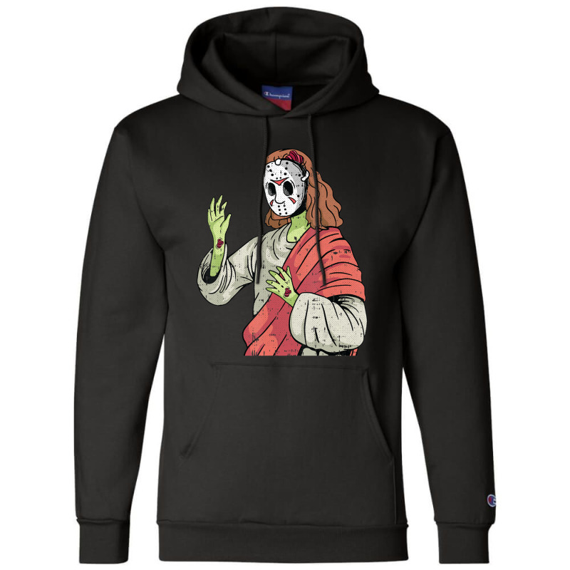 Zombie Jesus Lazy Halloween Costume Horror Movie Champion Hoodie by BuenoBloom | Artistshot