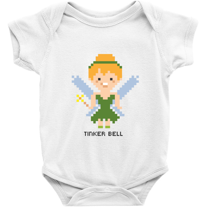 Tinker Bell Pixel Character Baby Bodysuit by mauramadhan | Artistshot