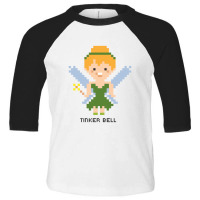 Tinker Bell Pixel Character Toddler 3/4 Sleeve Tee | Artistshot