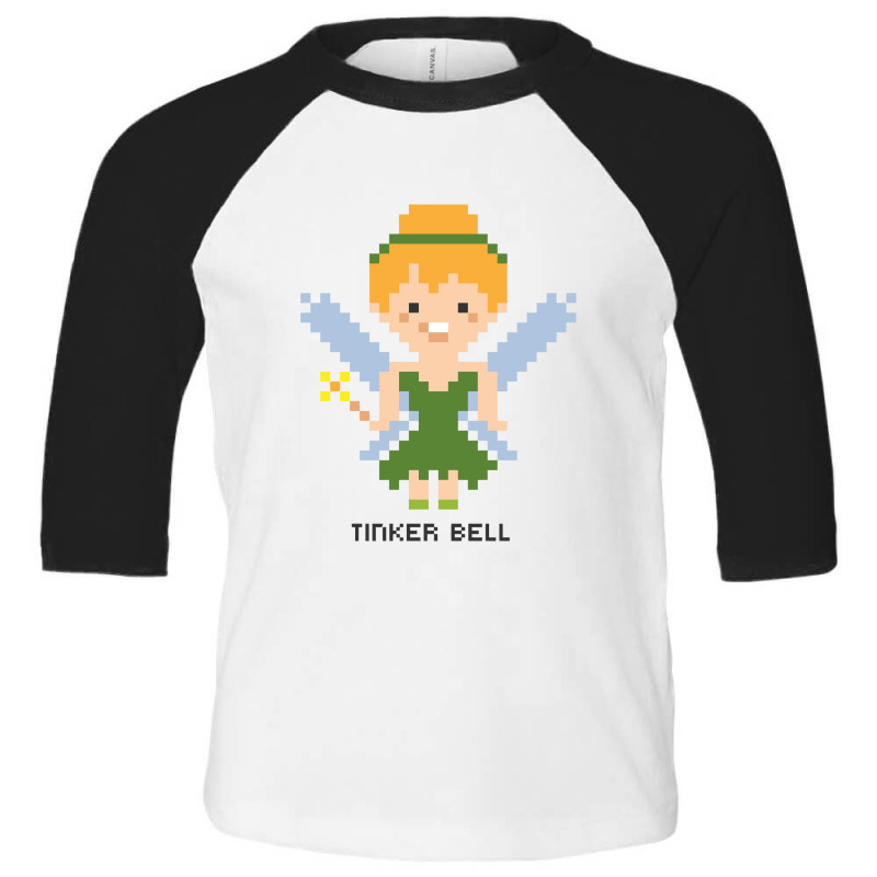 Tinker Bell Pixel Character Toddler 3/4 Sleeve Tee by mauramadhan | Artistshot