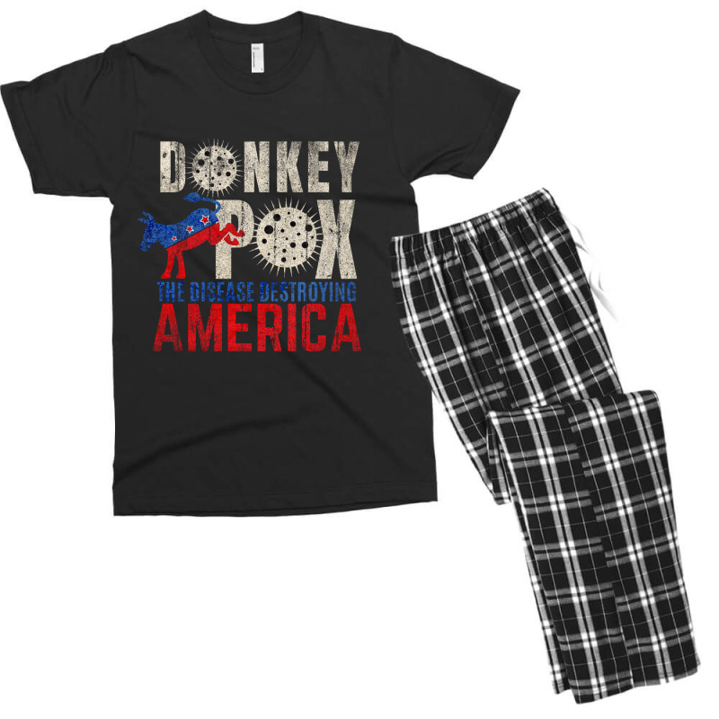 Donkey Pox The Disease Destroying America Men's T-shirt Pajama Set by CCnetJaya | Artistshot