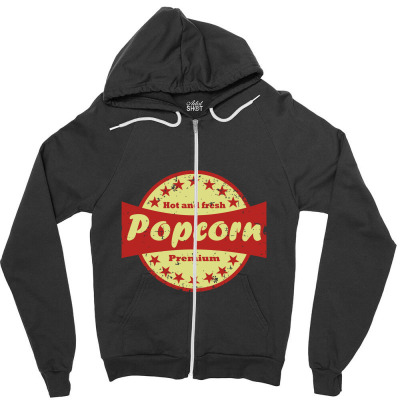 Popcorn , Popcorn Zipper Hoodie Designed By Kumenolak