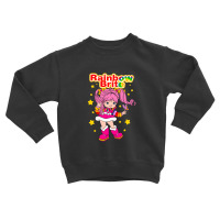 Rainbow Cartoon Tickled Pink Toddler Sweatshirt | Artistshot