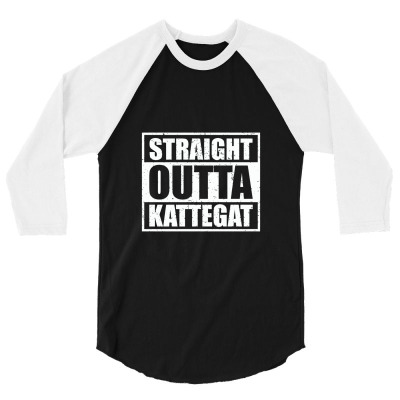 Straight Outta Kattegat  Ivar Bjorn Vikings 3/4 Sleeve Shirt Designed By Albertrahayu