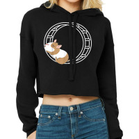 Hamster Wheel Hammy Owner Fluffy Rodent Pet Lover Cropped Hoodie | Artistshot