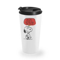 Peanuts Best Things In Life Are Free Travel Mug | Artistshot