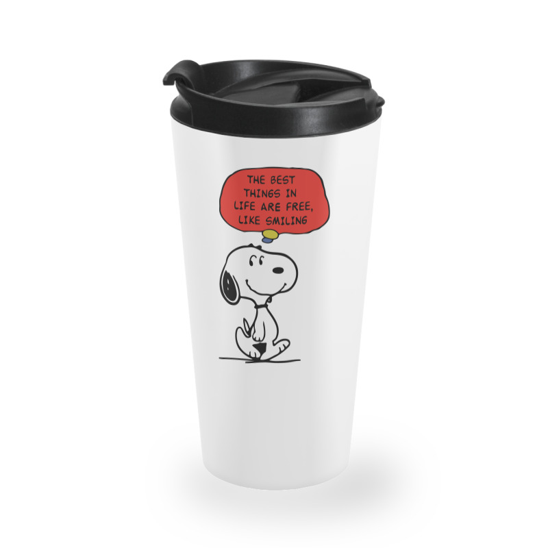 Peanuts Best Things In Life Are Free Travel Mug | Artistshot