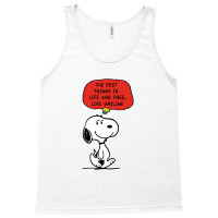 Peanuts Best Things In Life Are Free Tank Top | Artistshot