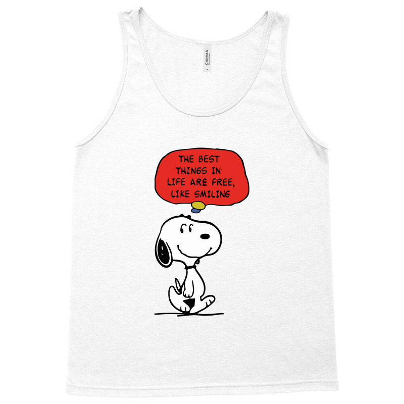 Peanuts Best Things In Life Are Free Tank Top | Artistshot