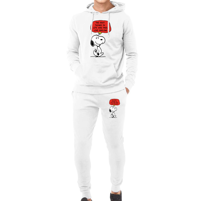 Peanuts Best Things In Life Are Free Hoodie & Jogger Set | Artistshot