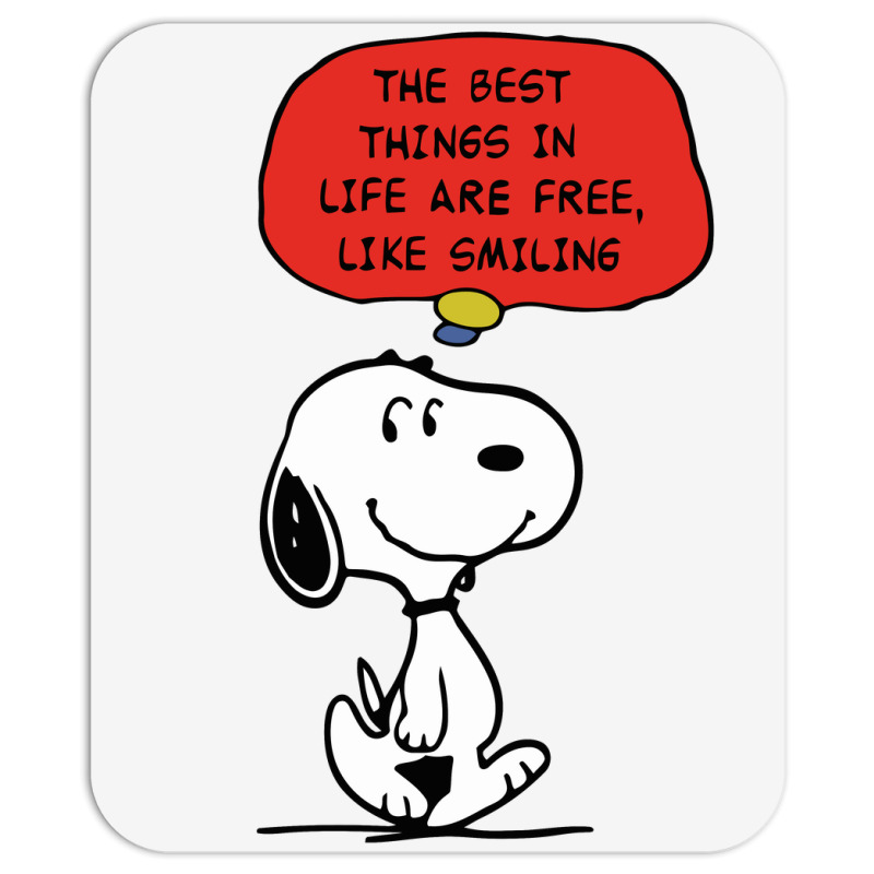 Peanuts Best Things In Life Are Free Mousepad | Artistshot