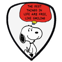 Peanuts Best Things In Life Are Free Shield S Patch | Artistshot