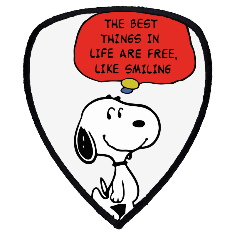 Peanuts Best Things In Life Are Free Shield S Patch | Artistshot