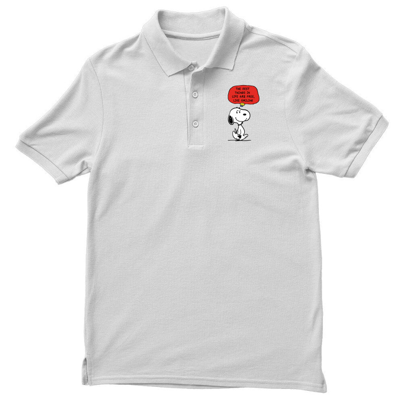 Peanuts Best Things In Life Are Free Men's Polo Shirt | Artistshot