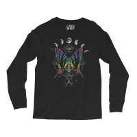 Moon Cycle Rainbow Butterfly Circle Long Sleeve Shirts | Artistshot