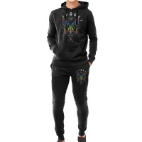 Moon Cycle Rainbow Butterfly Circle Hoodie & Jogger Set | Artistshot