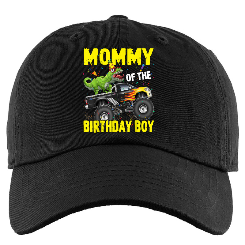 Mommy Of The Birthday Boy Dinosaurs T Rex Monster Truck Characters Car Kids Cap | Artistshot