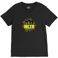 Mltr V-neck Tee | Artistshot