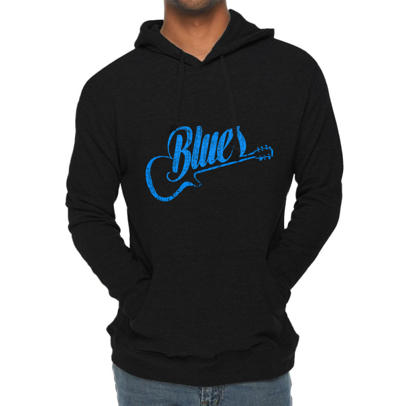 Blues Guitar Vintage T-shirt Lightweight Hoodie by MichaelAkins | Artistshot