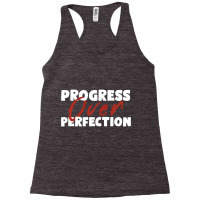 Progress Over Perfection   Motivational Progress Over Perfection Back Racerback Tank | Artistshot