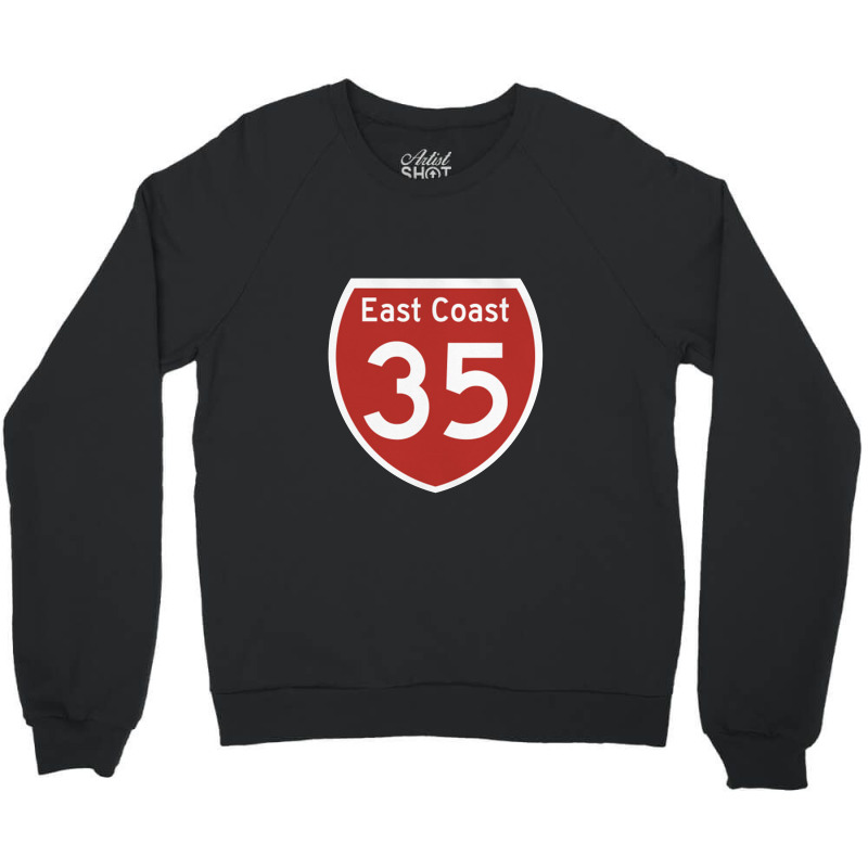 Highway 35, East Coast, New Crewneck Sweatshirt by govyvy | Artistshot