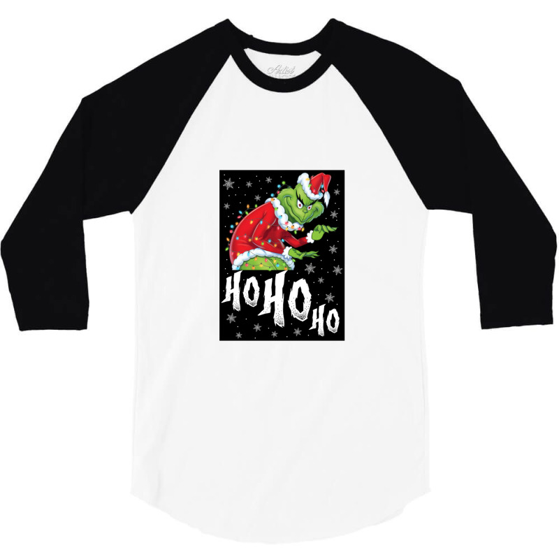 Ho Ho Ho   Christmas 3/4 Sleeve Shirt by govyvy | Artistshot