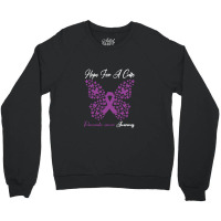 Hope For A Cure   Butterfly Gift Crewneck Sweatshirt | Artistshot