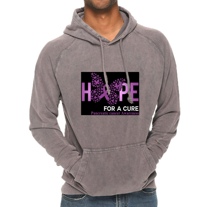 Hope For A Cure Butterfly Gift Vintage Hoodie by govyvy | Artistshot