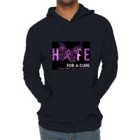 Hope For A Cure Butterfly Gift Lightweight Hoodie | Artistshot