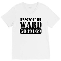 Psych Ward Prisoner Inmate Jail Halloween Costume T Shirt V-neck Tee | Artistshot