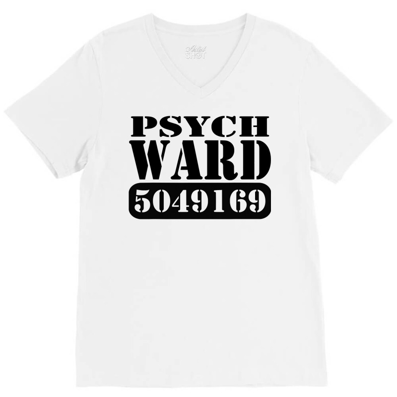 Psych Ward Prisoner Inmate Jail Halloween Costume T Shirt V-neck Tee | Artistshot