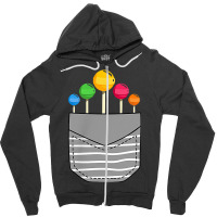 Funny Rainbow Sucker Candy Stick Lollipop Pocket T Shirt Zipper Hoodie | Artistshot