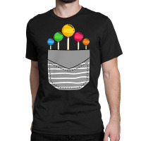 Funny Rainbow Sucker Candy Stick Lollipop Pocket T Shirt Classic T-shirt | Artistshot