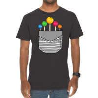 Funny Rainbow Sucker Candy Stick Lollipop Pocket T Shirt Vintage T-shirt | Artistshot