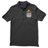 Funny Rainbow Sucker Candy Stick Lollipop Pocket T Shirt Men's Polo Shirt | Artistshot