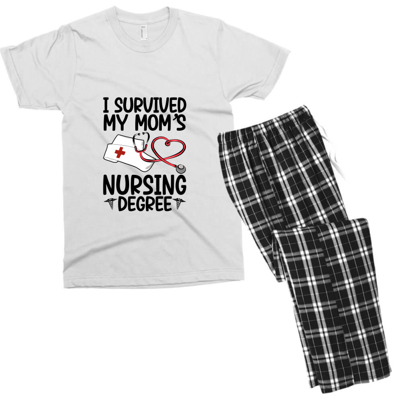 I Survived My Mom's Nursing Degree Men's T-shirt Pajama Set by govyvy | Artistshot