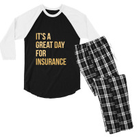 Insurance Agent Men's 3/4 Sleeve Pajama Set | Artistshot