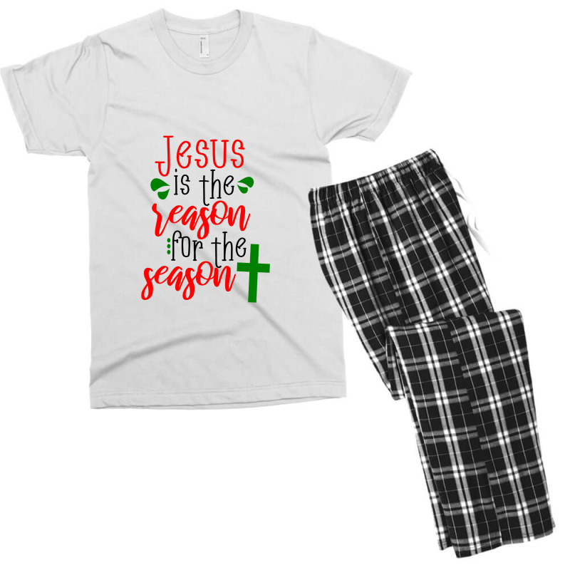 Jesus Is The Reason Christmas Design Men's T-shirt Pajama Set by govyvy | Artistshot