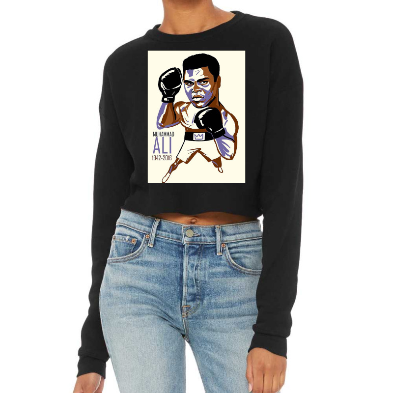 Graphic Vintage  Legend Boxer Music Vintage Cropped Sweater by LaineyArtists | Artistshot