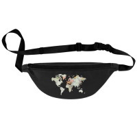 Baesic Vintage World Map Fanny Pack | Artistshot